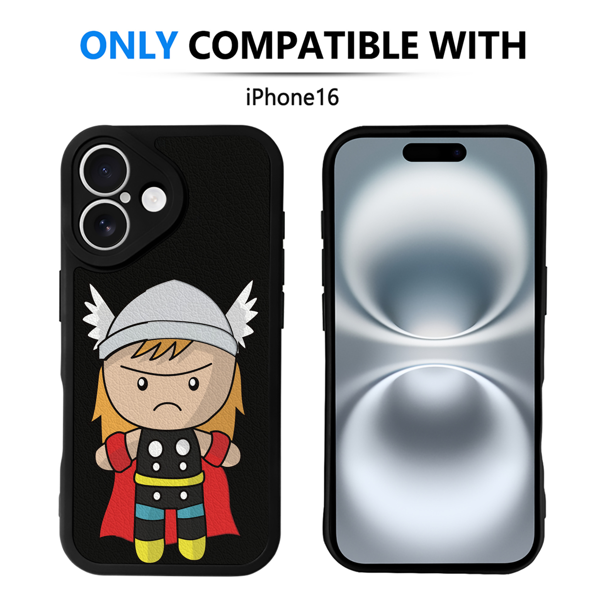 （画像用） アベンジャーズ The Avengers 【iPhone 16シリーズ対応】シリコンスマホケース（レザー調） 材質：シリコン